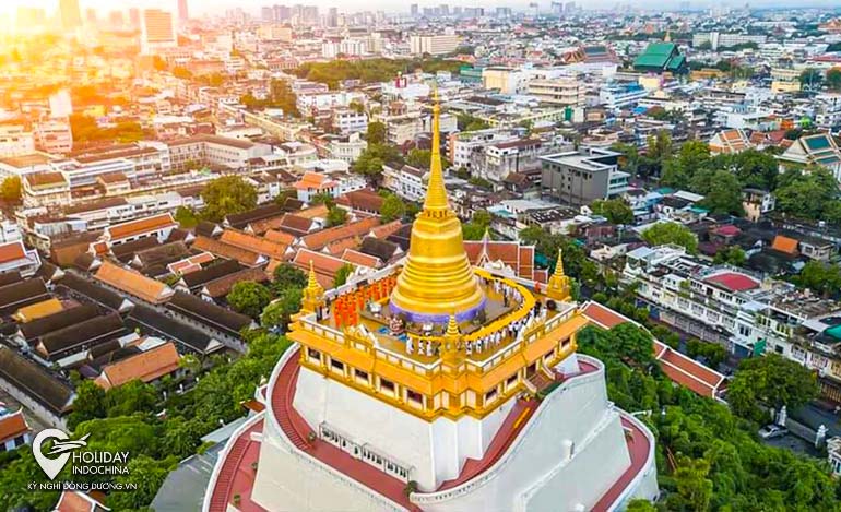 Chùa Núi Vàng Wat Saket Thái Lan linh thiêng ra sao (2024)
