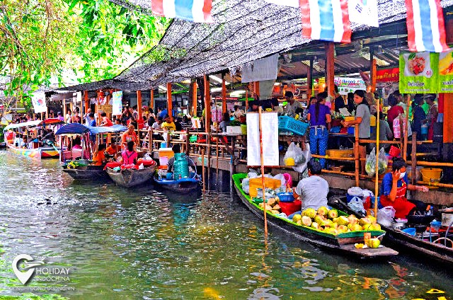Top 5 chợ nổi ở Bangkok - Thái Lan